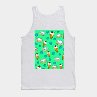 Cute cats and delicious desserts Tank Top